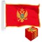 G128 5 Pack: Montenegro Montenegrin Flag | 3x5 Ft | LiteWeave Pro Series Printed 150D Polyester | Country Flag, Indoor/Outdoor, Vibrant Colors, Brass Grommets